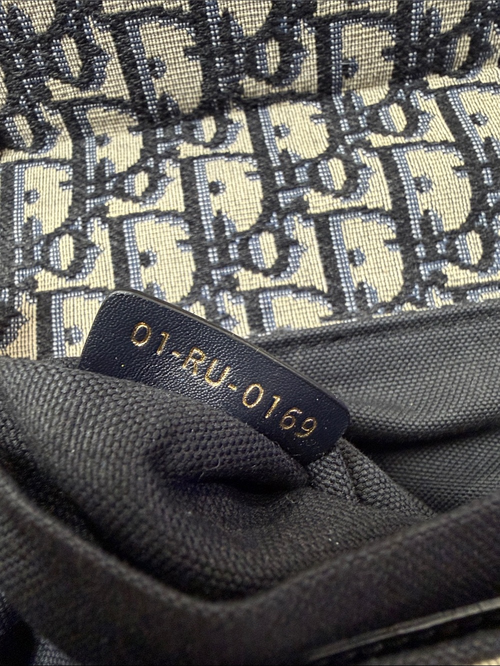 Christian Dior Oblique Navy Canvas CD Buckle Flap Crossbody Bag - Picture 7 of 16